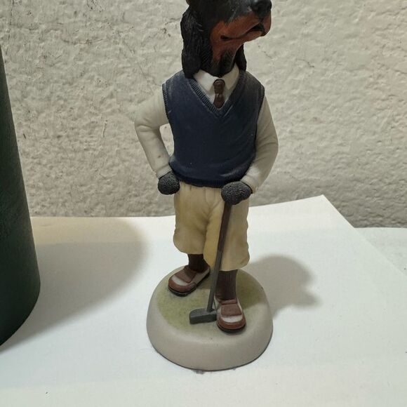 Robert Harrop Boxer Dog Golf  Figurine 5.5”England with case - Picture 7 of 8